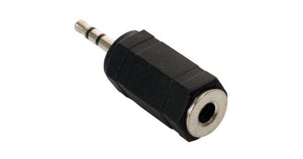 Adaptador Plug 2.5mm a Jack 3.5mm Stereo Plastico