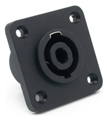 Conector Speakon Hembra Para Chasis Cuadrado