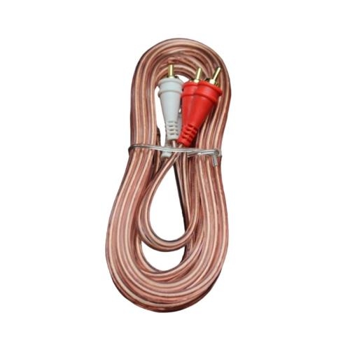 Cable 2 RCA a 2 RCA 6 PIES 1.8M Audiopipe Transparente