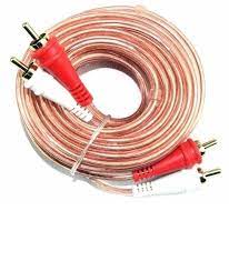 Cable 2 RCA a 2 RCA 20 PIES 6M Audiopipe Transparente