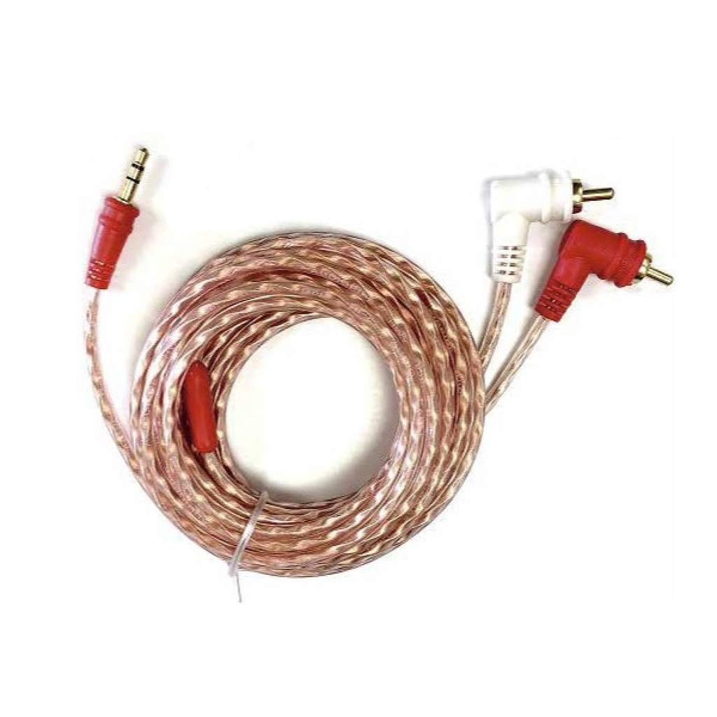 Cable 2 RCA a 3.5mm 12 PIES 3.6M Audiopipe