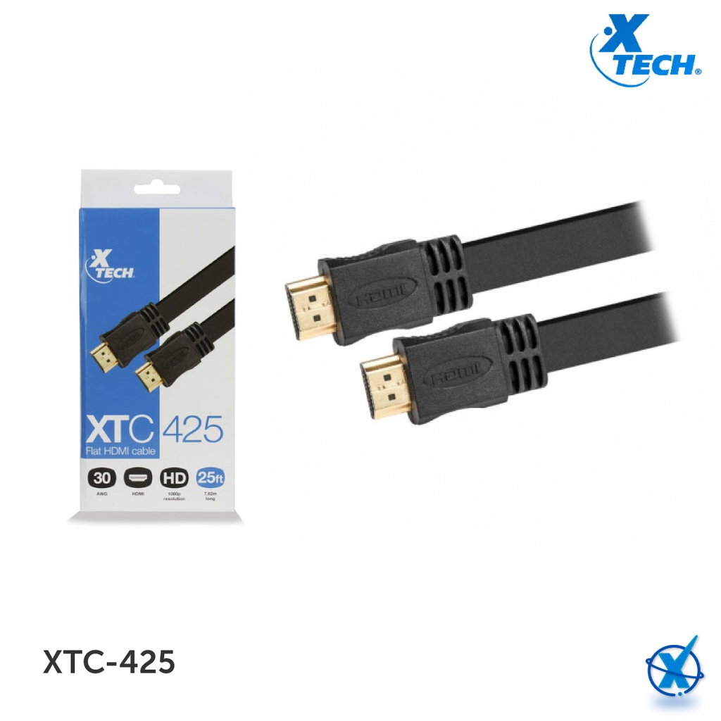 Cable Hdmi Xtech Plano 7.62M 4K Xtc425