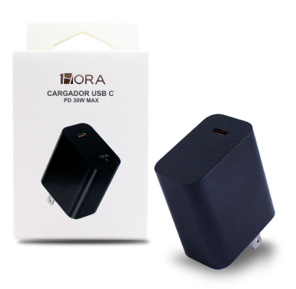 Cubo De Cargador USB-C 1HORA 30W