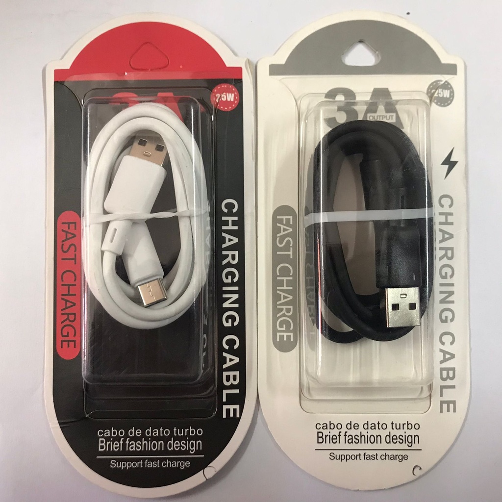 Cable USB Tipo C 3A 25W