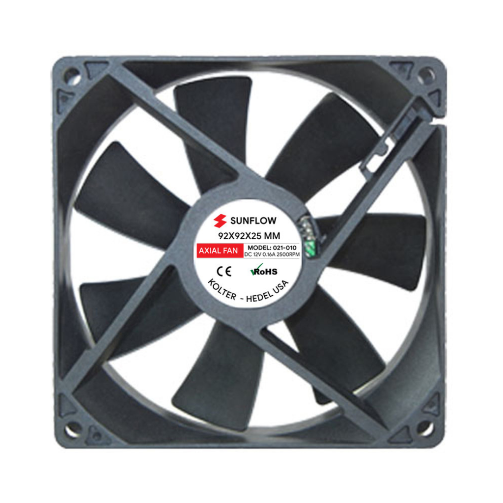 Ventilador DC 12V 0.16A Sunflow 92x92x25mm