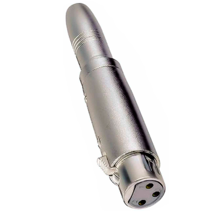 Adaptador XLR Hembra A Jack De 1/4" Hembra Metálico
