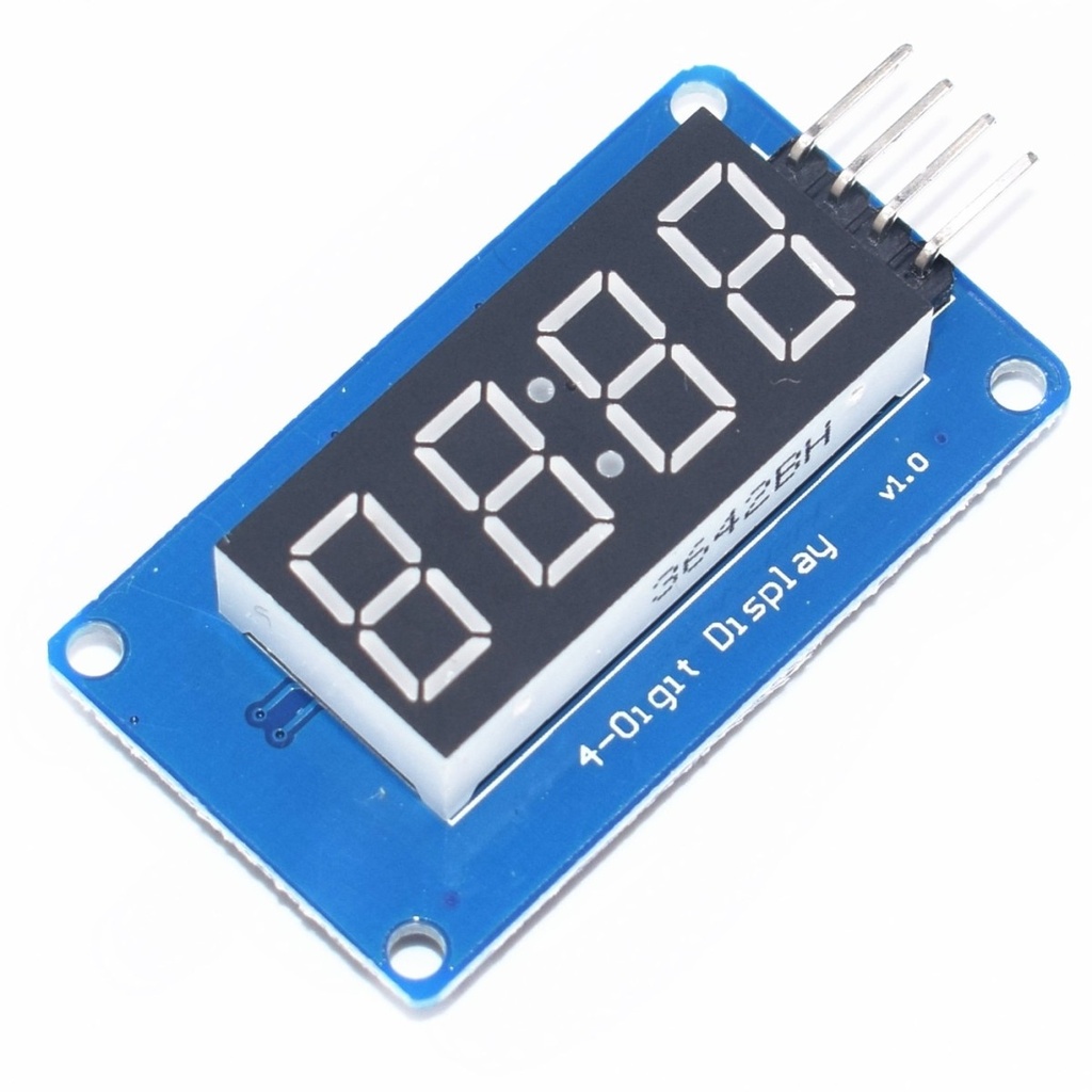 Módulo Display 7 Segmentos 4 Digitos Rojo