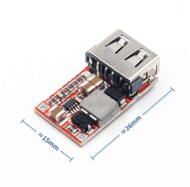 Módulo Step Down DC-DC 6-24V 3A a 5V 2A USB-A Hembra HW-384