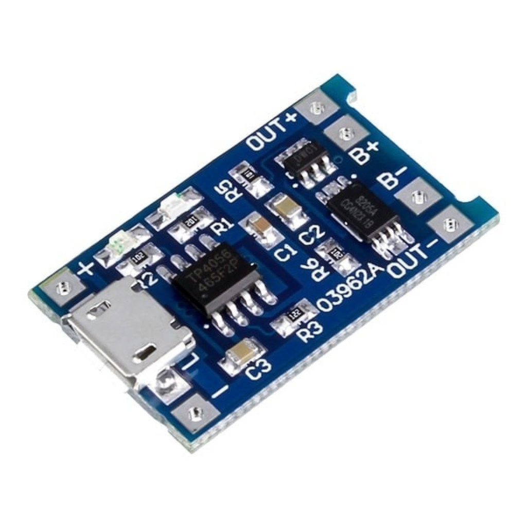 Modulo Cargador De Bateria De Litio Tp4056 Micro Usb