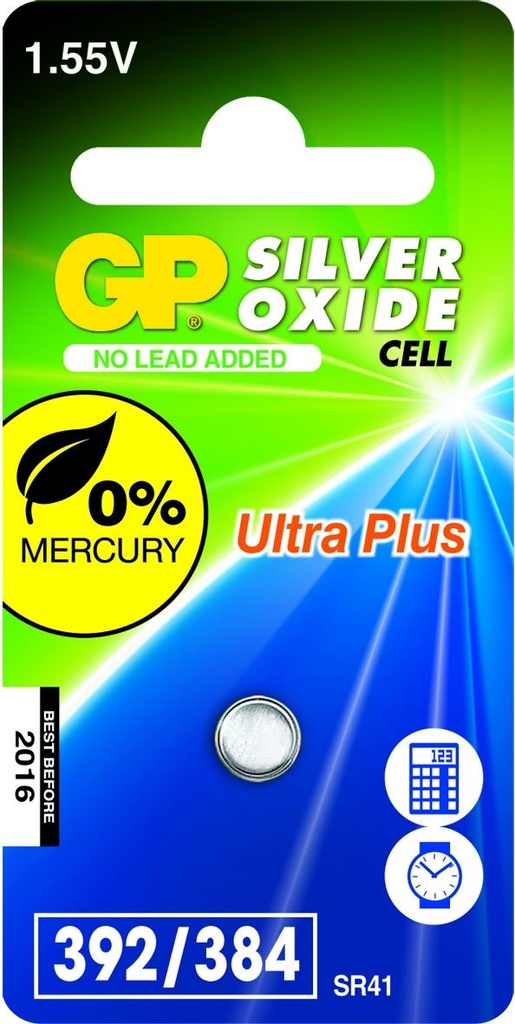 Bateria GP392 SR41 V392 SR41SW