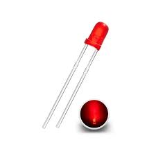 LED 3mm Difuso Rojo