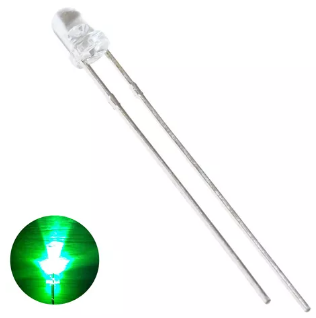 LED 3mm Ultrabrillante Verde