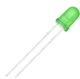 LED 3mm Difuso Verde