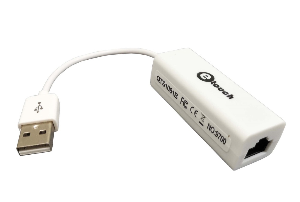 Adaptador USB-A Macho a Ethernet RJ45 ETOUCH