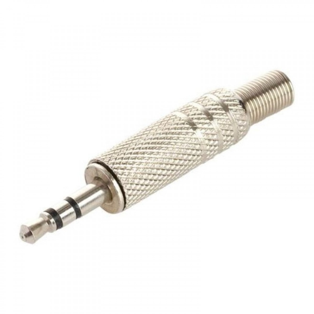 Plug 3.5mm Metal Stereo Plateado