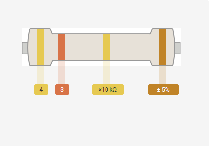 Resistencia 1/4W 430K
