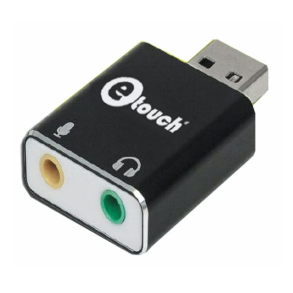 Adaptador De Sonido 7 Canales Aluminio USB-A a Jack 3.5mm