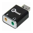 Adaptador De Sonido 7 Canales Aluminio USB-A a Jack 3.5mm