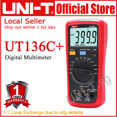 Multímetro Auto-Rango UNI-T UT136C+