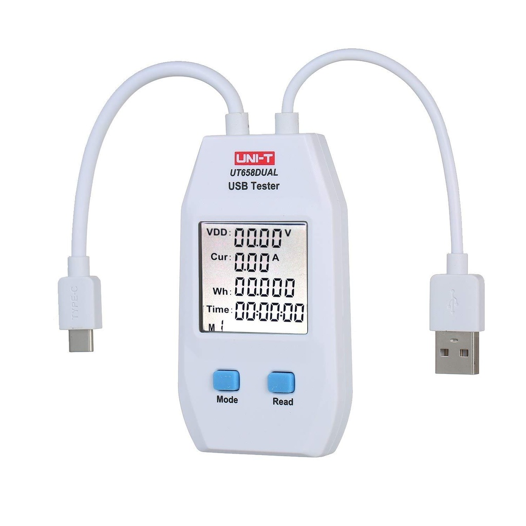 Tester Usb Uni-T Para Carga Ut658Dual