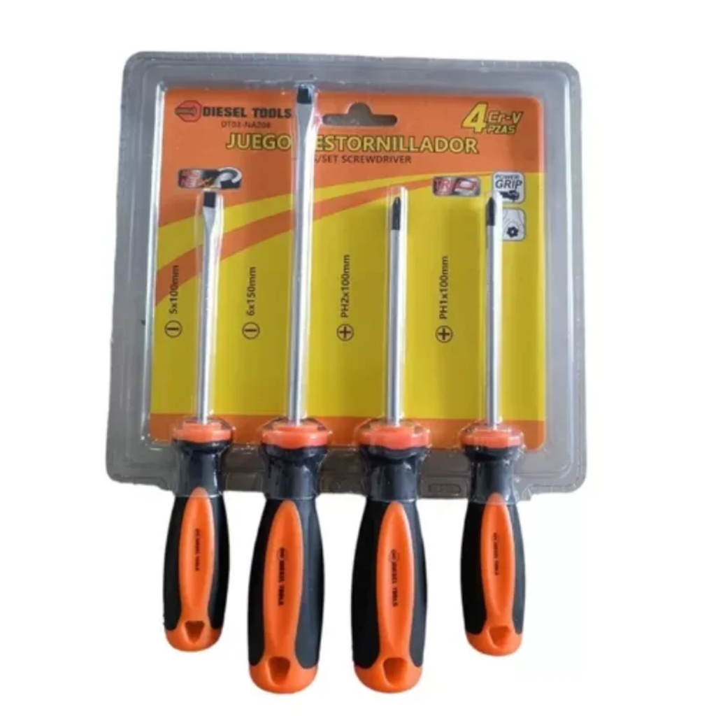 Juego Destornilladores 4*200Mm Diesel Tools