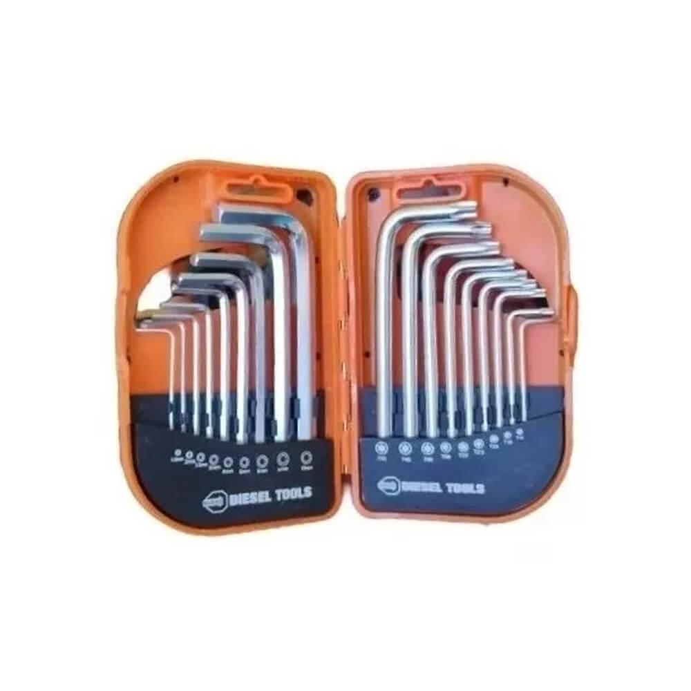 Juego Destornilladores Hexagonales 18 Piezas Diesel Tools