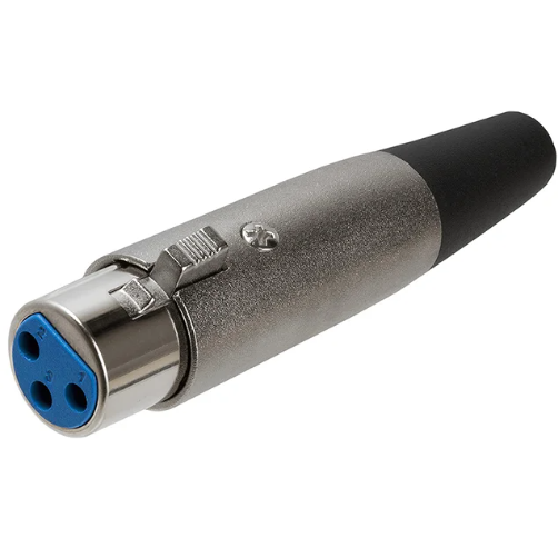 Conector XLR Hembra Metalico Económico