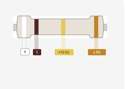 Resistencia 1/4W 910K