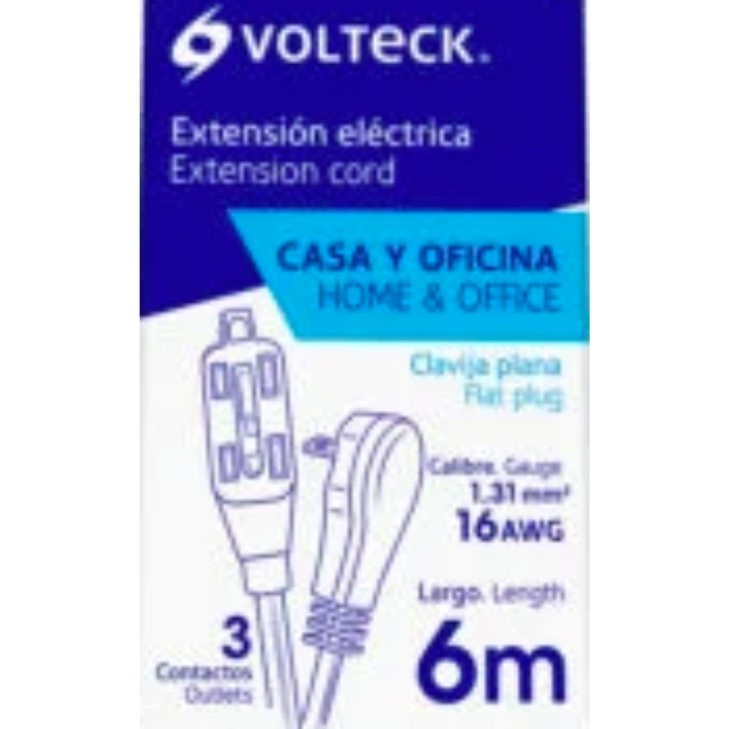 Extensión Volteck 6M
