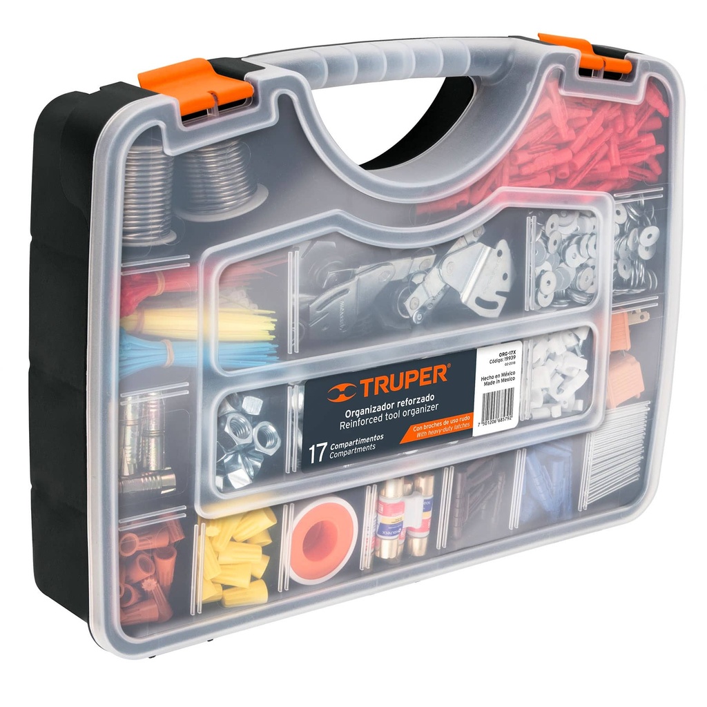 Caja Organizadora De 17 Compartimientos Truper Org-17X