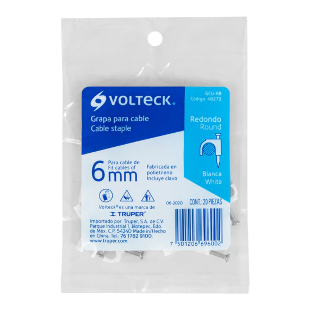 Lañas 6Mm Volteck Bolsa 20 Piezas