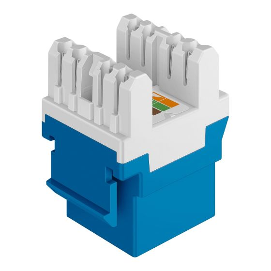 Jack Rj45 Dado Azul Cat5E 180°