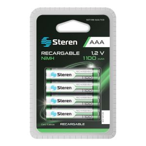 Baterias Recargables AAA/1100 Steren