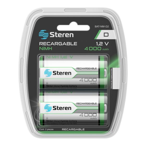 Bateria Recargable Tipo D 1.2 V 4000 Mah Steren