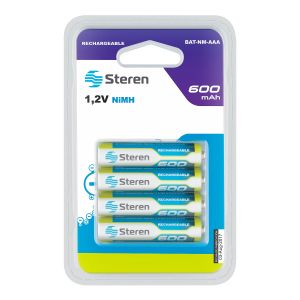 Baterias Recargables AAA 600Mah Steren