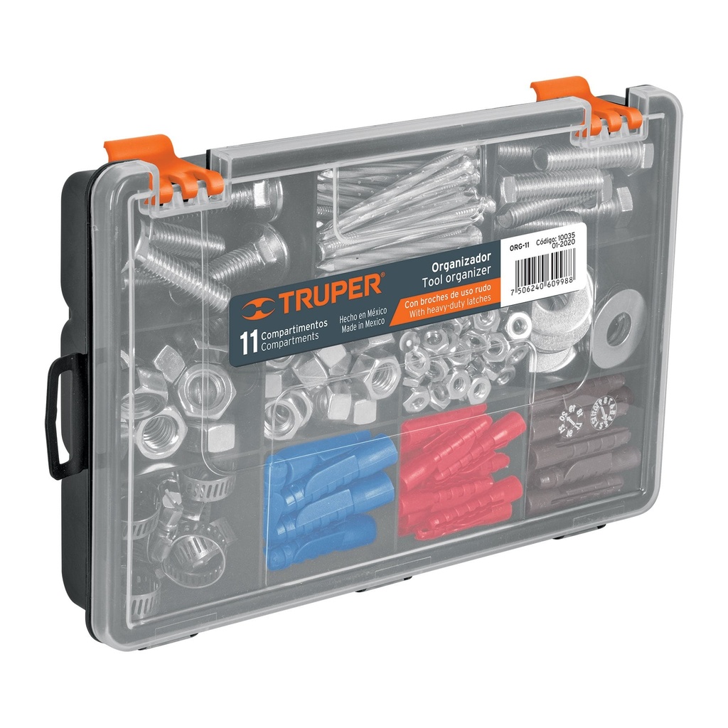 Caja Organizadora 11 Comparimentos Marca Truper Org-11