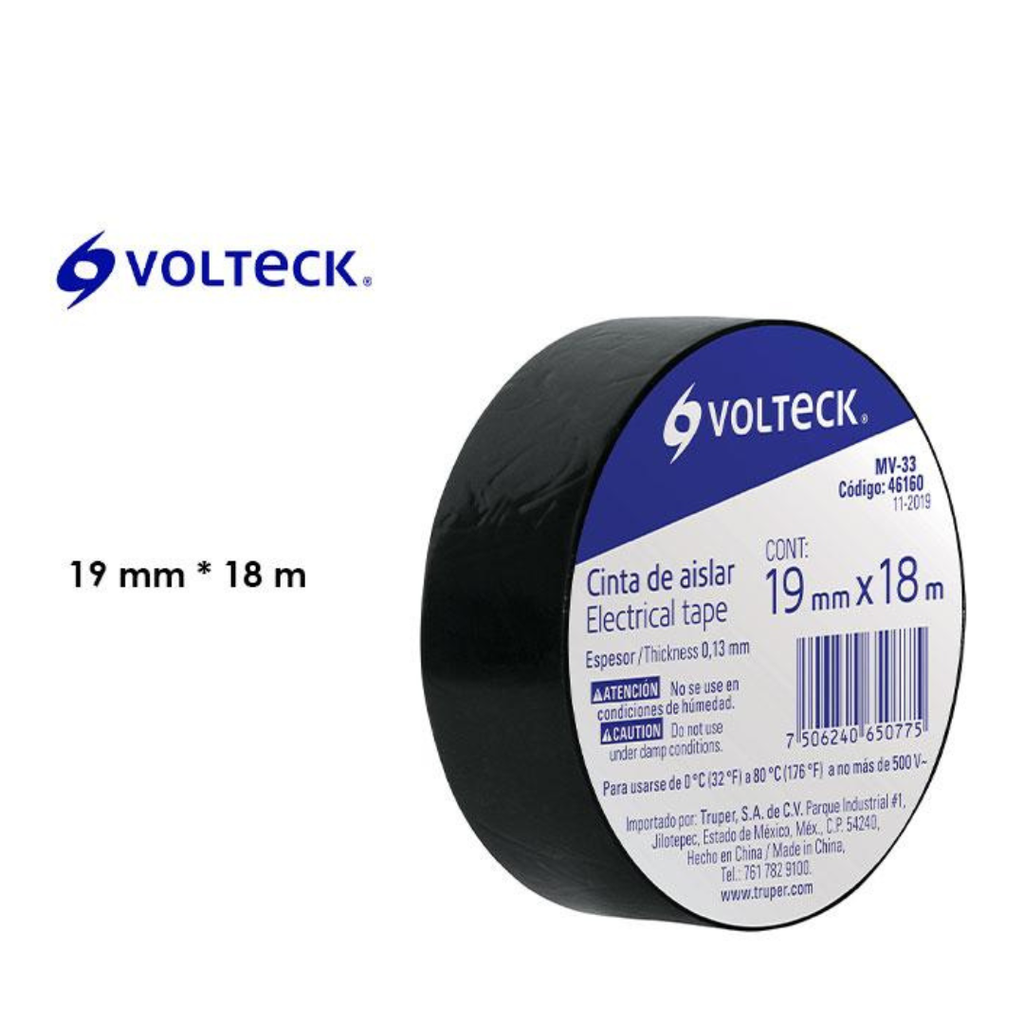 Cinta De Aislar Volteck 18Mts