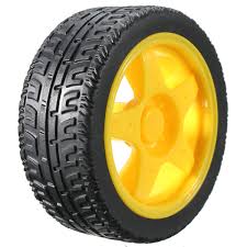 Llanta Para Motorreductor Amarillo