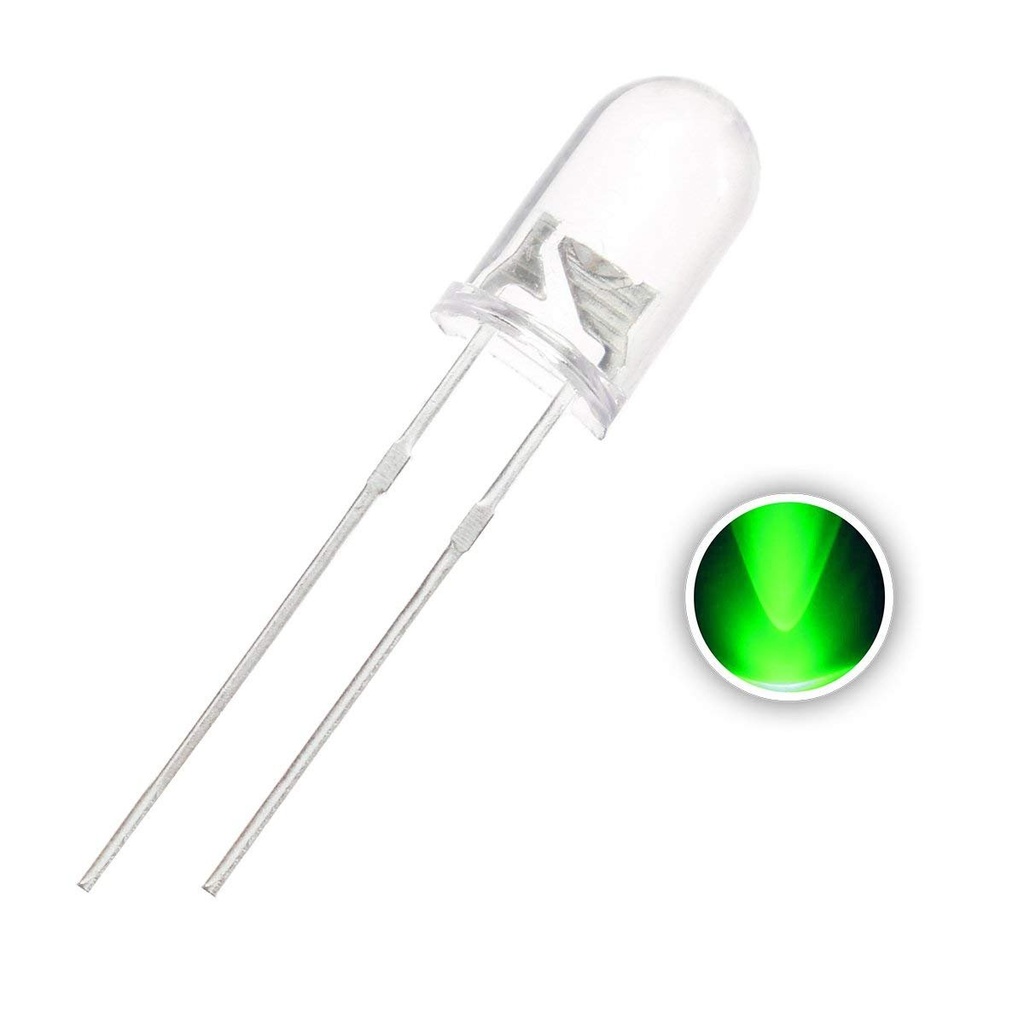 LED 5mm Ultrabrillante Verde