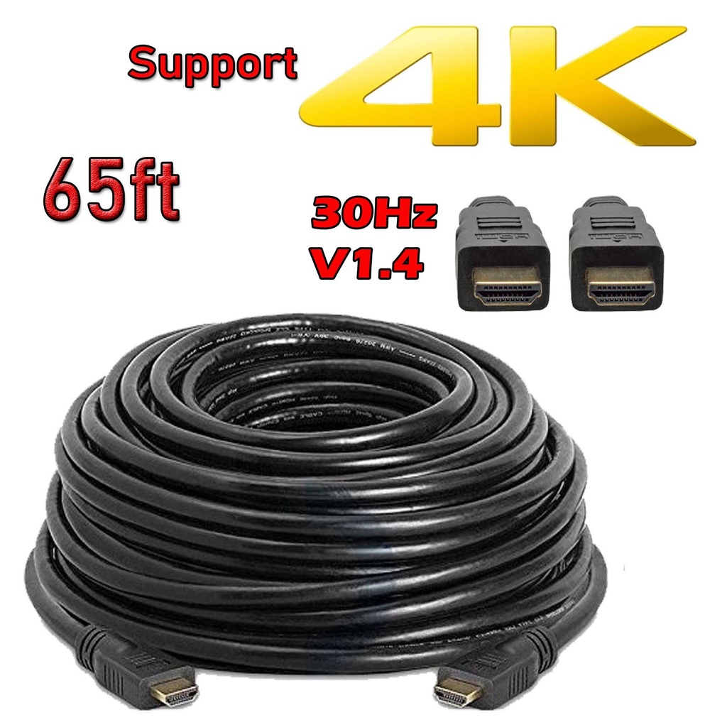 Cable Extensión HDMI Macho a Macho 20 Metros 65 Pies ETOUCH