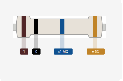 Resistencia 1/4W 10M