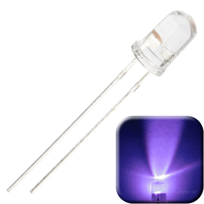 LED 5mm Ultrabrillante Ultra-Violeta