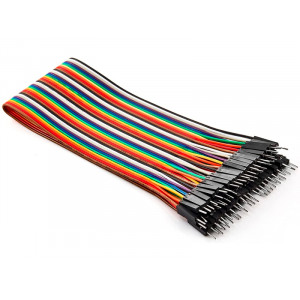 Cable Dupont M-M 40cm Paquete 40 Piezas