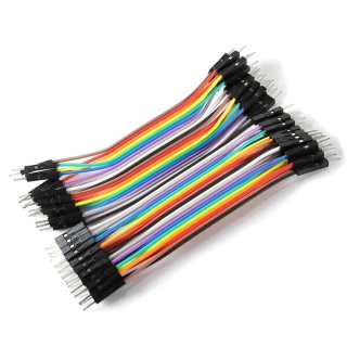 Cable Dupont M-M 10cm Paquete 40 Piezas
