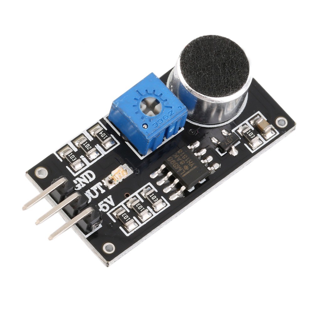 Modulo Sensor De Sonido/Electret Placa Negra