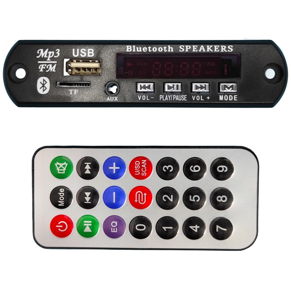 Módulo MP3 USB Bluetooth 12V No Amplificado