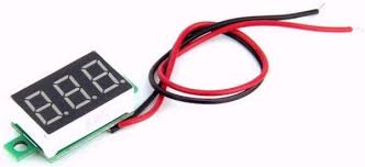 Voltimetro 0.36" 2 Cables Color Rojo