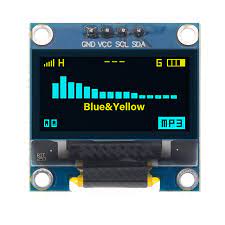 Pantalla OLED I2C 0.96" Color Amarillo Y Azul