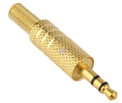 Plug 3.5mm Stereo Metal Dorado