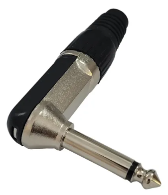 Plug De 1/4" Mono Punta Dorada Tipo-L